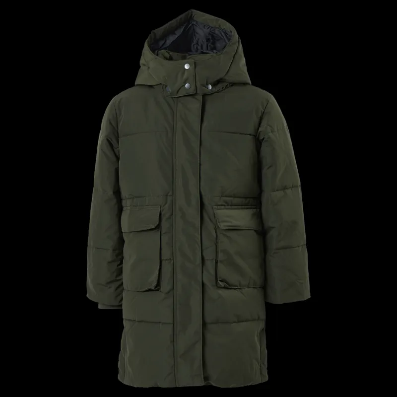Name It Nkfmary Long Puffer Jacket Rosin Grå Hot
