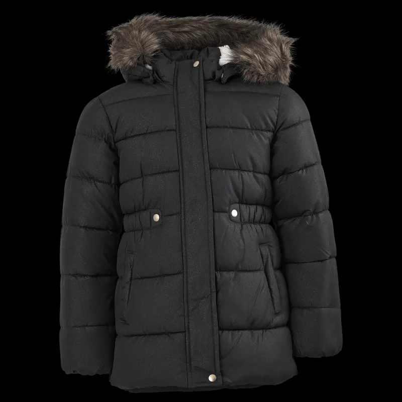 Name It Nkfmerethe Jacket2 Glitter Black Svart Hot