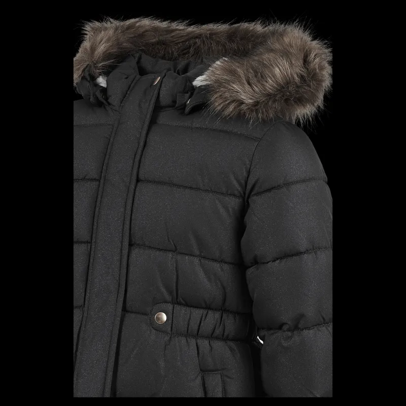 Name It Nkfmerethe Jacket2 Glitter Black Svart Hot