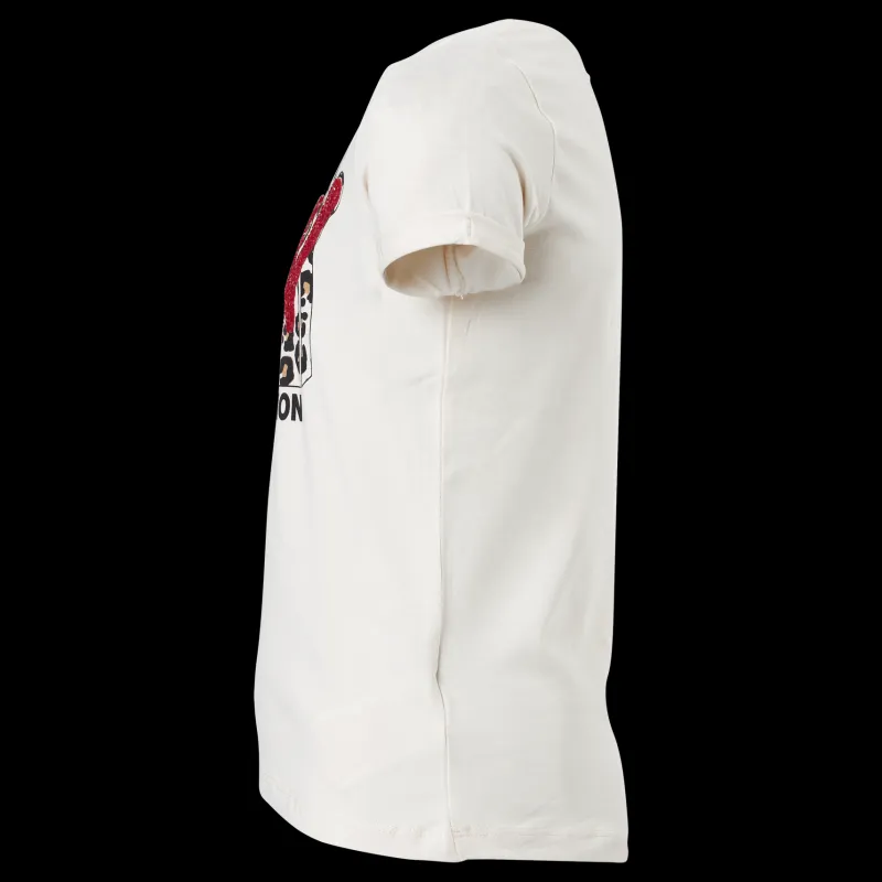 New Name It Nkfmtv Arina Ss Top Bfu Whitecap Gray Vit