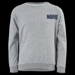 Outlet Name It Nkmmarvel Patryc Sweat Bru Mar Grey Melange Grå