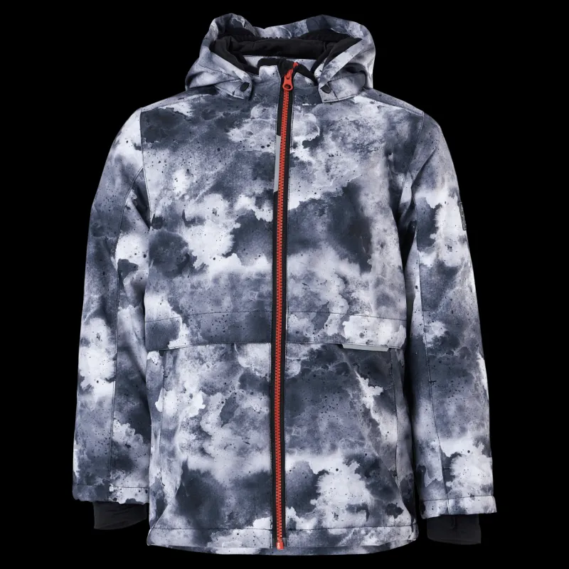Name It Nkmsnow10 Jacket Sky 4fo Black Flerfärgad Hot