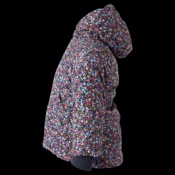 Hot Name It Nmfmaxi Jacket Petit Flower1 Odyssey Gray Flerfärgad