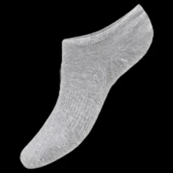 Hot Norfolk No Show Socks - Leo 2-Pack Grey Grå