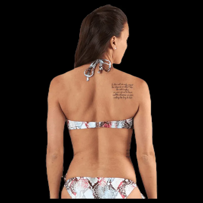 Pieces Noelle Bikini Bandeau Beige
