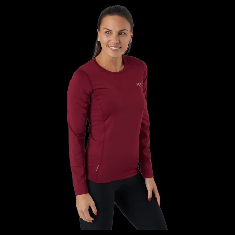 Kari Traa Nora Long Sleeve Fancy Röd