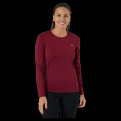 Kari Traa Nora Long Sleeve Fancy Röd