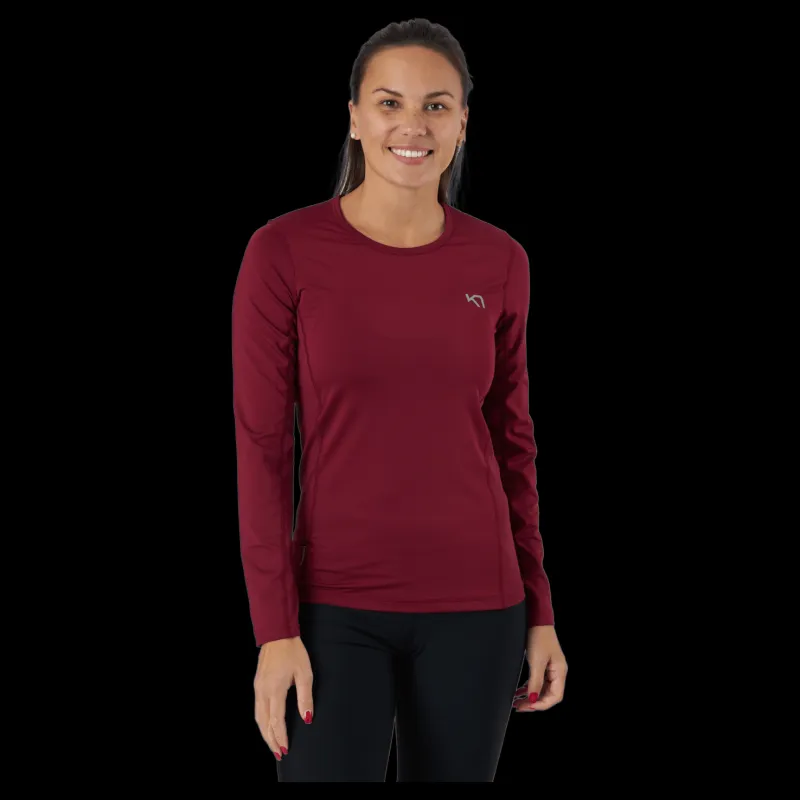 Kari Traa Nora Long Sleeve Fancy Röd