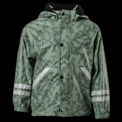 Lindberg Nordskog Fleece-Lined Rain Set Green Grön Sale