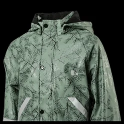 Lindberg Nordskog Fleece-Lined Rain Set Green Grön Sale