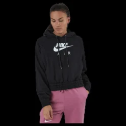Online Nike Nsw Air Hoodie Flc White/Black Svart
