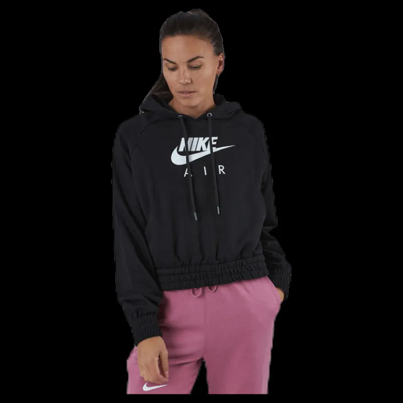 Online Nike Nsw Air Hoodie Flc White/Black Svart
