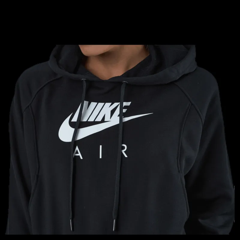Online Nike Nsw Air Hoodie Flc White/Black Svart