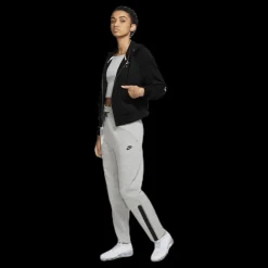 Nike Nsw Air Hoodie Fz Bb Flc White/Black Svart Sale