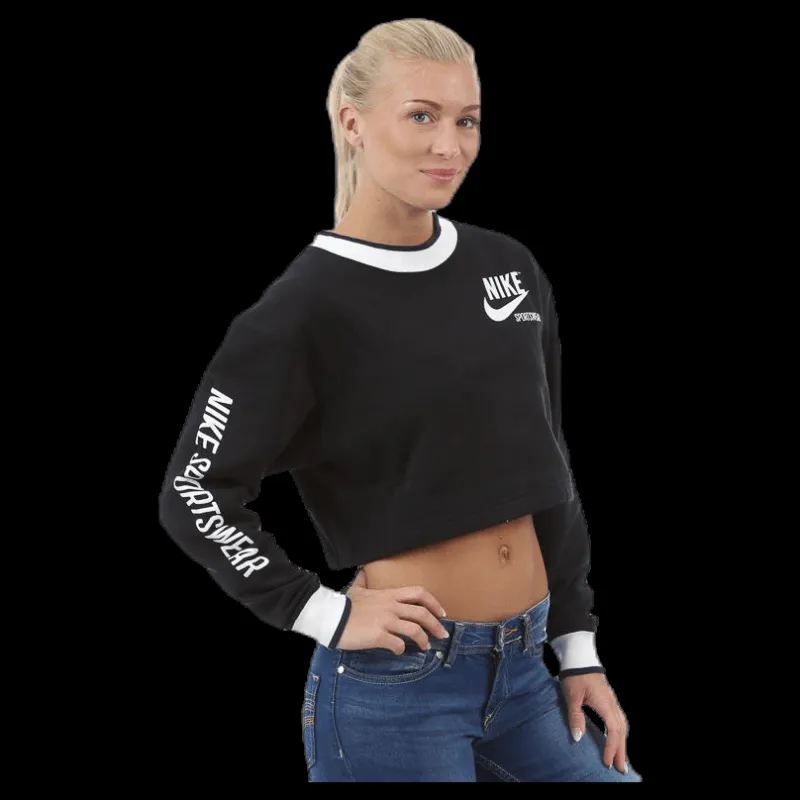 Nike NSW Crew Black Svart Online