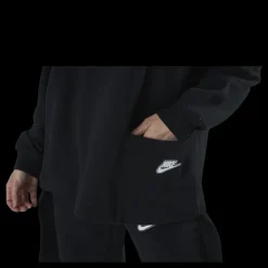 Hot Nike Nsw Crew Earth Day Ft White/Black Vit och Svart