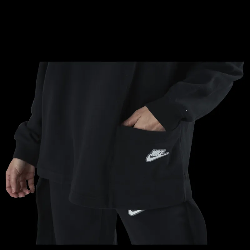 Hot Nike Nsw Crew Earth Day Ft White/Black Vit och Svart