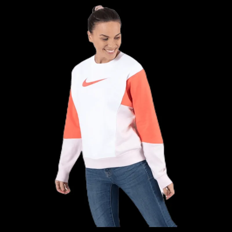 Discount Nike Nsw Crew Hbr Pink/White Vit