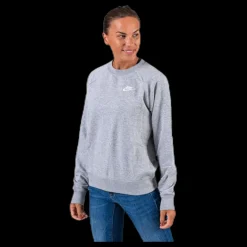 Outlet Nike Nsw Essential Crew Flc White/Grey Grå