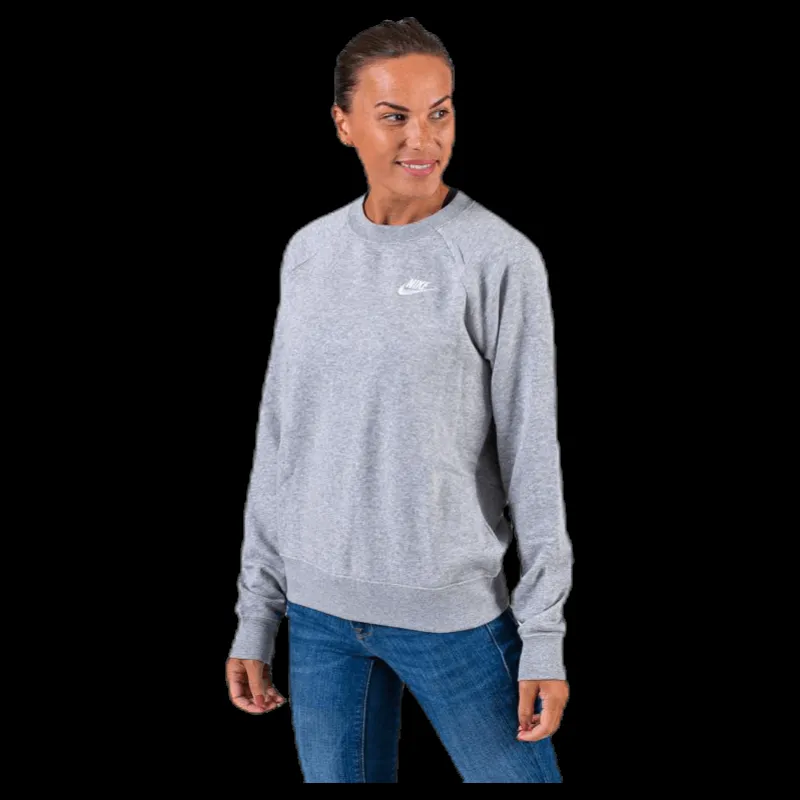 Outlet Nike Nsw Essential Crew Flc White/Grey Grå