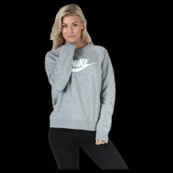 Nike Nsw Essential Crew Hbr White/Grey Grå New