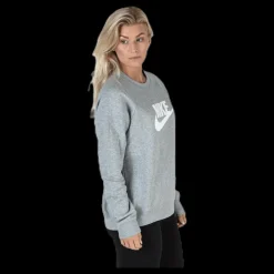 Nike Nsw Essential Crew Hbr White/Grey Grå New