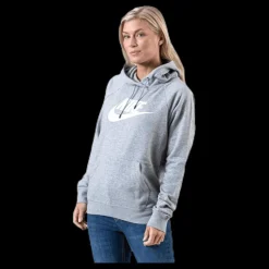 Online Nike Nsw Essential Hoodie White/Grey Grå