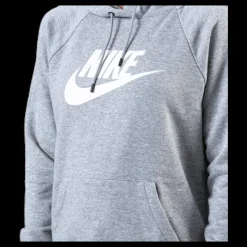 Online Nike Nsw Essential Hoodie White/Grey Grå
