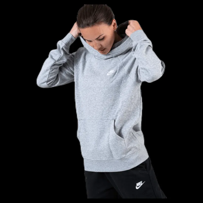 Nike Nsw Essential Hoodie White/Grey Grå Discount