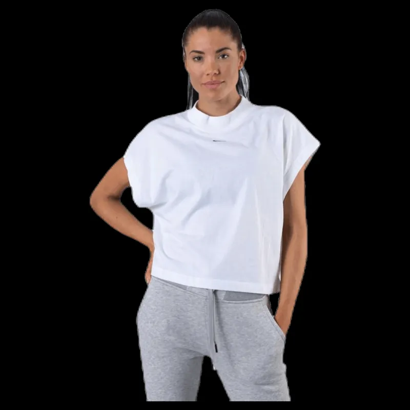 Nike Nsw Essential Ss Top White/Black Vit Clearance