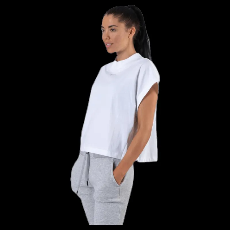 Nike Nsw Essential Ss Top White/Black Vit Clearance