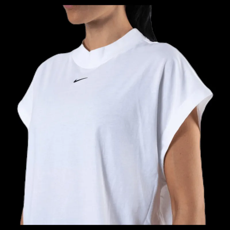Nike Nsw Essential Ss Top White/Black Vit Clearance