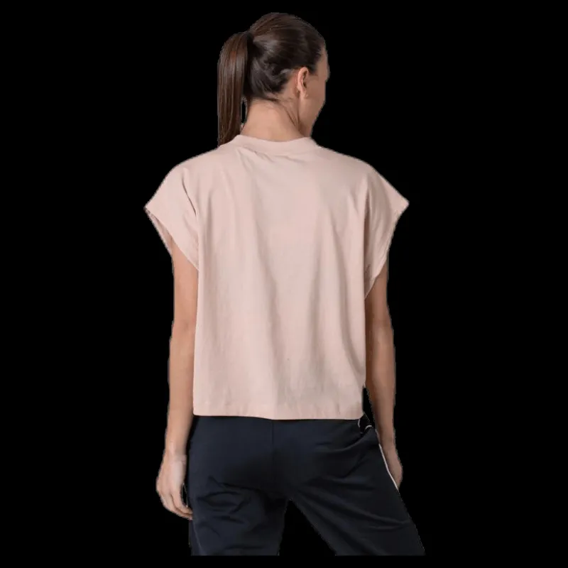 Discount Nike Nsw Essential Ss Top White/Beige Rosa