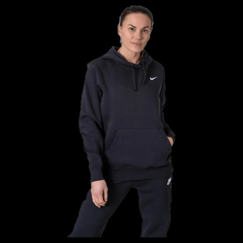 Nike Nsw Flc Trend Hoodie White/Black Svart