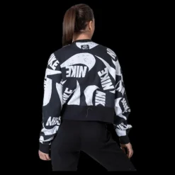 Nike Nsw Fleece Crew Black Flerfärgad
