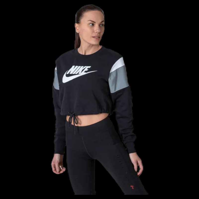 Nike Nsw Heritage Crew Flc Sb White/Black Svart New