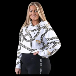 Discount Nike NSW Hoody Glam Dunk Plus White Flerfärgad