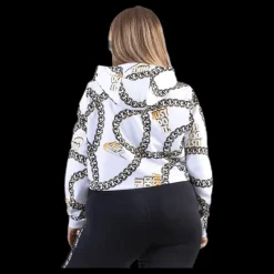 Discount Nike NSW Hoody Glam Dunk Plus White Flerfärgad