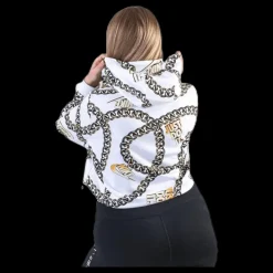 Discount Nike NSW Hoody Glam Dunk Plus White Flerfärgad