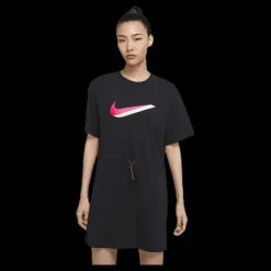 Hot Nike Nsw Icn Clsh Dress Ss Black Svart