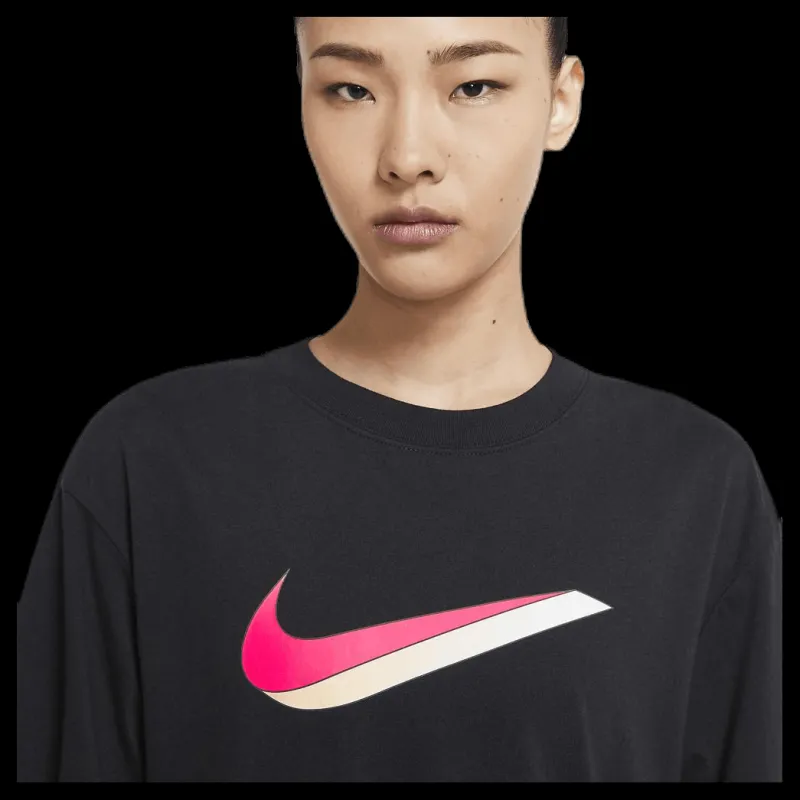 Hot Nike Nsw Icn Clsh Dress Ss Black Svart