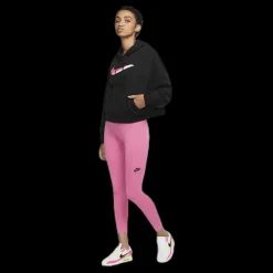 Discount Nike Nsw Icn Clsh Flc Hoodie Ft Black Svart