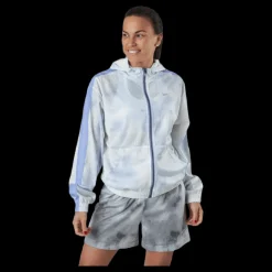 Online Nike Nsw Icn Clsh Jkt Mesh Aop White Blå