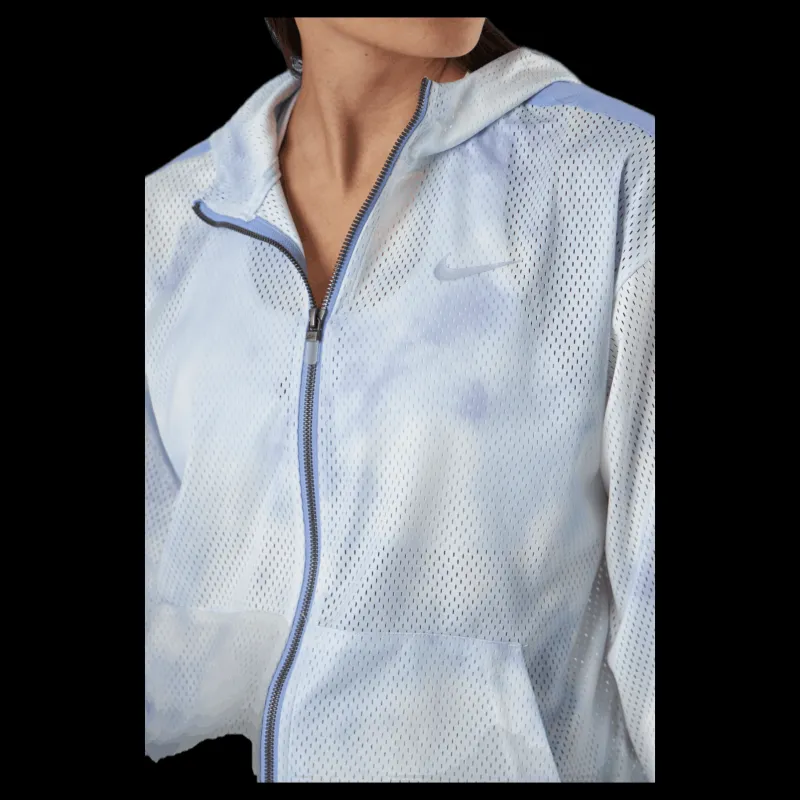 Online Nike Nsw Icn Clsh Jkt Mesh Aop White Blå