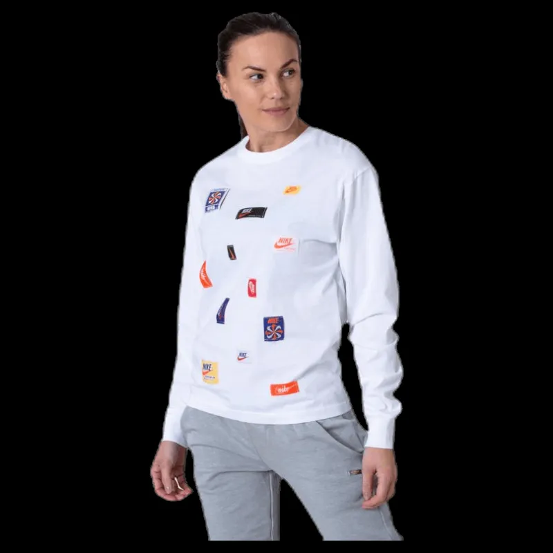New Nike Nsw Long-Sleeve White Vit