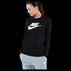 Nike Nsw Ls Sweater White/Black Svart Hot
