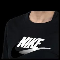 Nike Nsw Ls Sweater White/Black Svart Hot