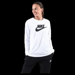 Nike Nsw Ls T-Shirt White/Black Vit