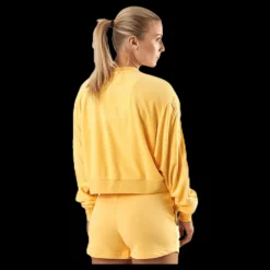 Nike Nsw Retro Femme Crew Terry Yellow Gul Online