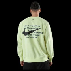 Nike Nsw Swoosh Crew Ft Green Grön Discount